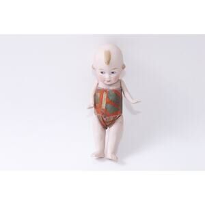 Standing Doll, Kewpie Style, Baby, 5.5" Figure, Nude, Poseable Arms, Toy,